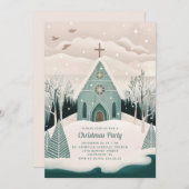 Winterkapel | Religieus Kerstfeest kerkdienst Feestdagenkaart (Voorkant / Achterkant)