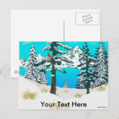 Winterkardinaal Briefkaart (Voorkant / Achterkant)