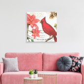  winterkardinaal canvas afdruk (Insitu (Woonkamer))