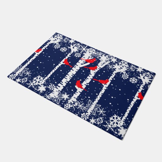 Winterkardinaal Deurmat (Schuin)