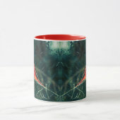 Winterkardinaal in Snowstorm - Verbeterd Mok (Midden)