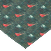 Winterkardinaal in Snowstorm - Verbeterd Tafelkleed (Gekanteld)