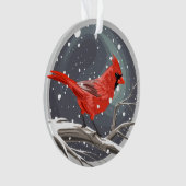 Winterkardinaal Ornament (voorkant)