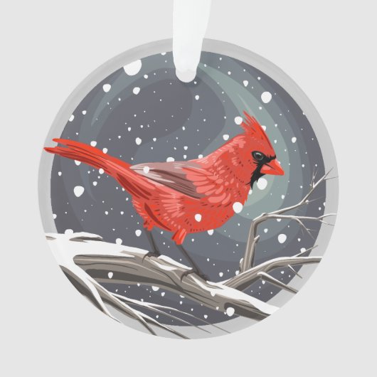Winterkardinaal Ornament (voorkant)