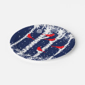 Winterkardinaal Papieren Bordje (Gekanteld)