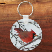 Winterkardinaal Sleutelhanger (Voorkant)