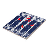 Winterkardinaal Tegeltje (Zijkant)