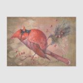 Winterkardinaal Tissuepapier (Voorkant)