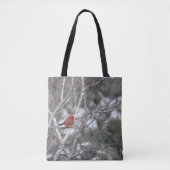 Winterkardinaal Tote Bag (Voorkant)
