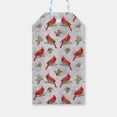 Winterkardinalen en Label van gift Cadeaulabel (Achterkant)