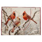 Winterkardinalen Groot Cadeauzakje (Achterkant)