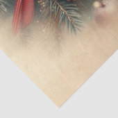 winterkardinalen in Forest Decoupage Tissuepapier (Detail)