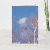 Winterkardinalen Kaart (Voorkant)