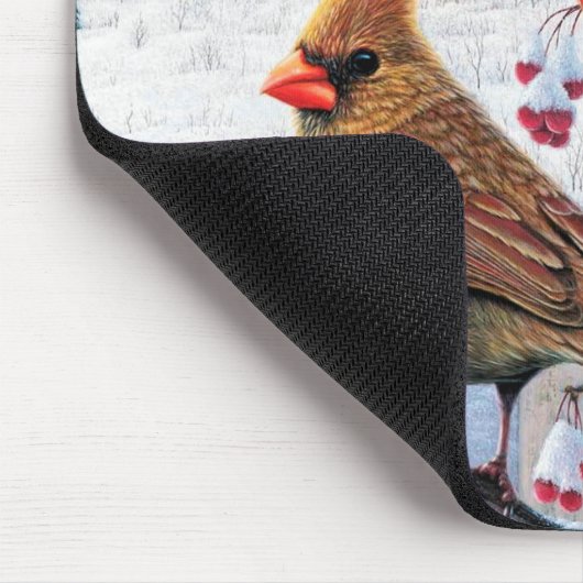 Winterkardinalen Muismat (Hoek)