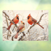Winterkardinalen Raamsticker (Vel 3)