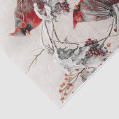 Winterkardinalen Tissuepapier (Detail)