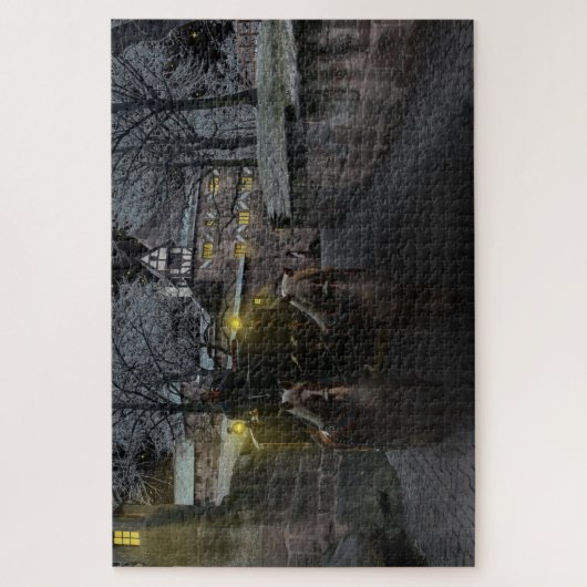 winterkasteel legpuzzel (Verticaal)