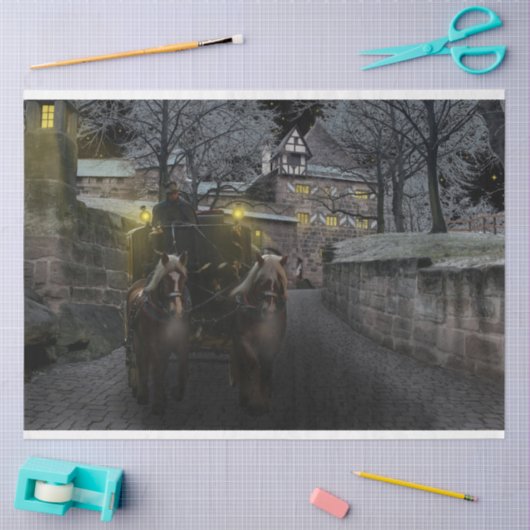 winterkasteel tissuepapier (Craft)