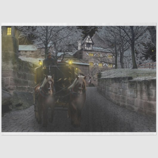 winterkasteel tissuepapier (Voorkant)