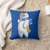 winterkat kussen (Deken)