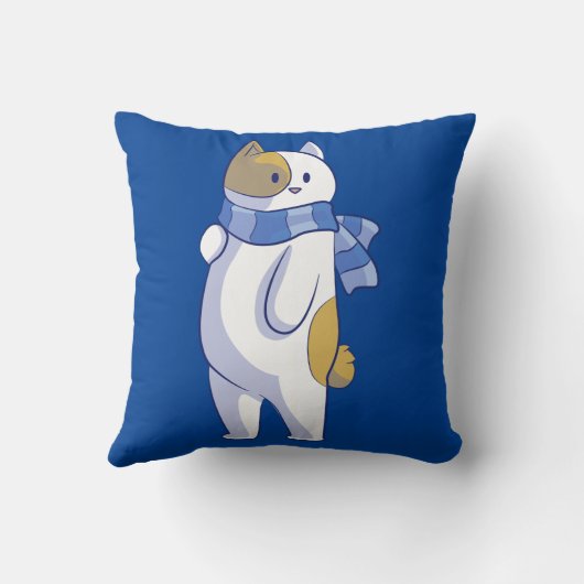 winterkat kussen (Achterkant)