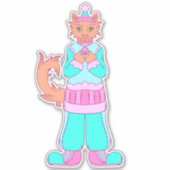 Winterkat Sticker (Voorkant)