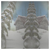 Winterkatoen Stof (Close Up)