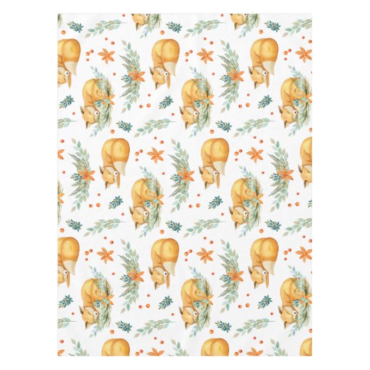 winterkatoenhoudend zwoerd tafelkleed (Voorkant)