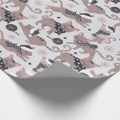 Winterkatten Cadeaupapier (Hoek)
