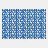Winterkatten Inpakpapier Plat Vel Set van 3 (Voorkant)