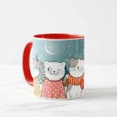 Winterkatten Mok (Voorkant links)