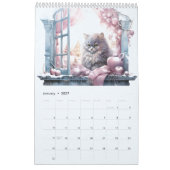 Winterkatten voor de ramen kalender (Jan 2027)