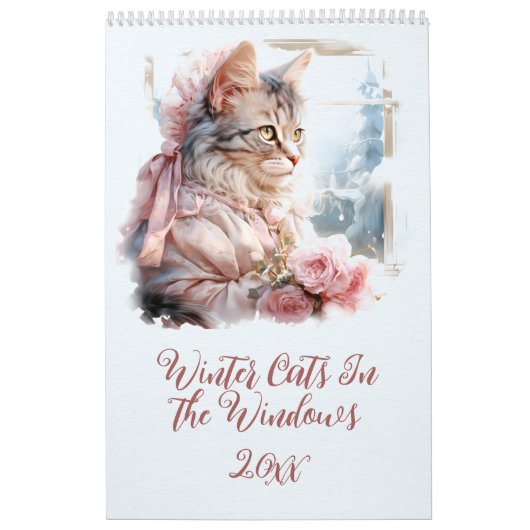 Winterkatten voor de ramen kalender (Hoes)