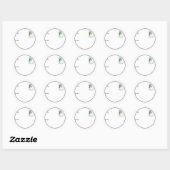 Winterkattensticker Ronde Sticker (Vel)