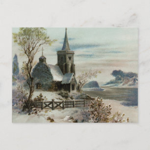 winterkerk briefkaart
