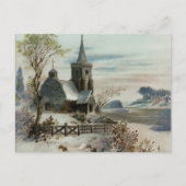winterkerk briefkaart (Voorkant)