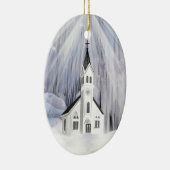 Winterkerk Keramisch Ornament (Rechts)