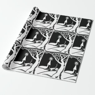 winterkerk (Lge) Afbeelding) Cadeaupapier