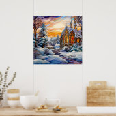 Winterkerk Poster (Keuken)