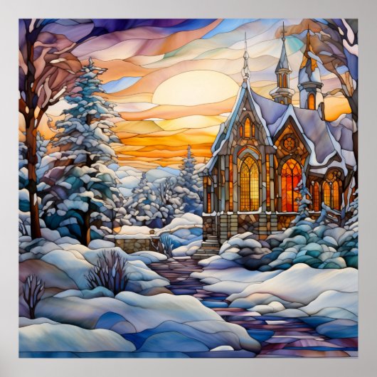 Winterkerk Poster (Voorkant)