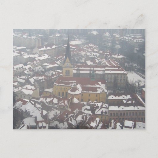 winterkerk van ljubljana briefkaart (Voorkant)