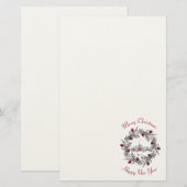  Winterkerkscène met kerstmis Briefpapier (Voorkant / Achterkant)