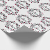  Winterkerkscène met kerstmis Cadeaupapier (Hoek)