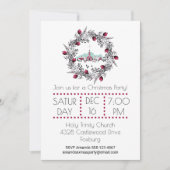  Winterkerkscène met kerstmis Kaart (Voorkant)