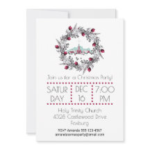  Winterkerkscène met kerstmis