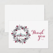  Winterkerkscène met kerstmis Kaart (Voorkant / Achterkant)