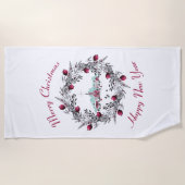 Winterkerkscène met kerstmis Strandlaken (Voorkant)