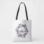  Winterkerkscène met kerstmis Tote Bag (Voorkant)