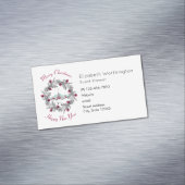  Winterkerkscène met kerstmis Visitekaartje Magneet (Voorbeeld)