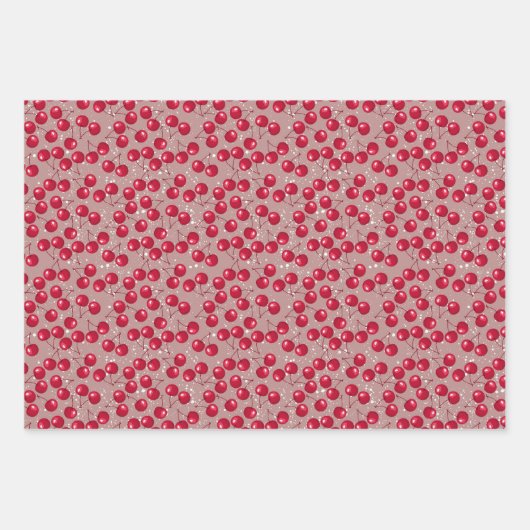 Winterkers. Inpakpapier Vel (Voorkant 3)